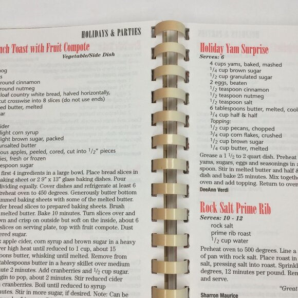 Vintage 2003 Holidays Parties Cookbook Easy Recipes From Home Economics Teachers - Picture 5 of 11